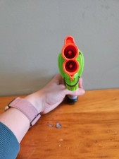 Zombie Strike Double Strike Nerf Blaster Used Tested Working Green Pistol Dart