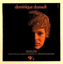 Dominique DUSSAULT 45 T vinyle EUROVISION 1970 Monaco (+ version instrumentale)