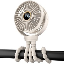 Buywoo Portable Stroller Mini Fan Small Rechargeable Personal Fan Travel
