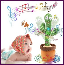 1pc Dancing Cactus Toy,Repeat Talking ,Song Speaker Wriggle Dancing Sing