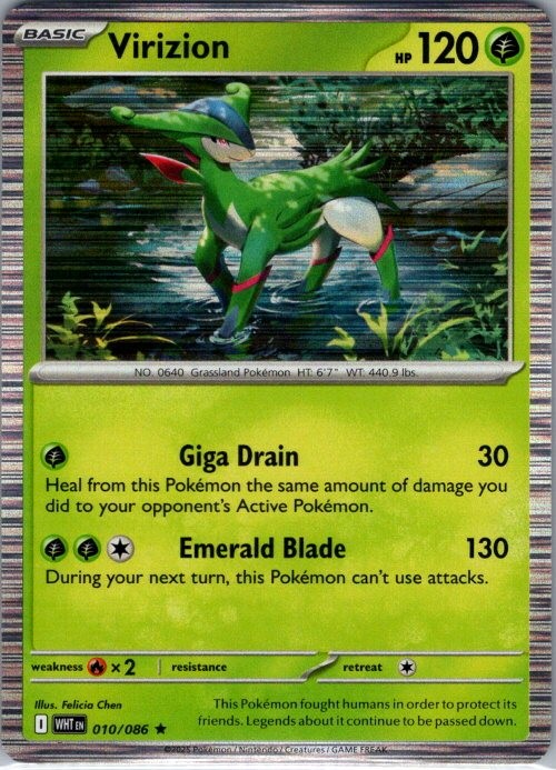 Virizion Rare SV: White Flare 010/086 NM