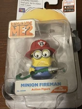 Despicable me 2 Minion Made Fireman minion Hose Action Figure Brand New In Pkg
