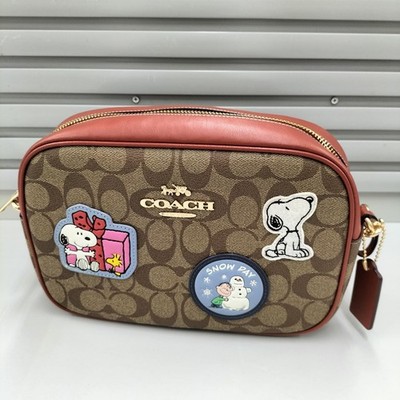 COACH x PEANUTS CLUB CF304 Schultertasche für Damen Kostenloser Versand