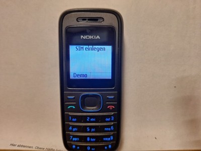 Handy Nokia 1208 schwarz (Ohne Simlock) Smartphone