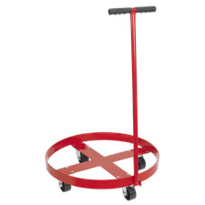 Sealey Drum Dolly With Handle & 4 Large Diameter Metal Castors 205 Litres TP205H