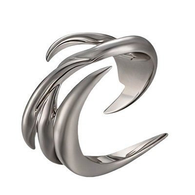 Dragon Claw Alloy Ring Unique Liquid Art Designs Lightweight Comfort Jewelry