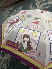 Brighton Travel Umbrella - Fashionista - London Rome Paris Colorful