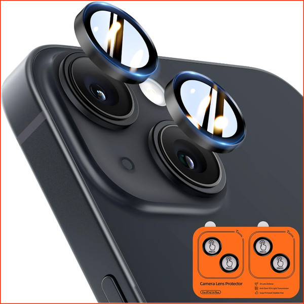 Kameraschutz FüR Iphone 14 14 Plus Ultra Hd 9H+ HäRte Schwarz Kratzfest-image