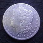 1890-CC Morgan Silver Dollar - Solid VF details from the Carson City mint
