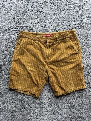 Court Supreme velours côtelé homme corde travail taille 36 marron moutarde