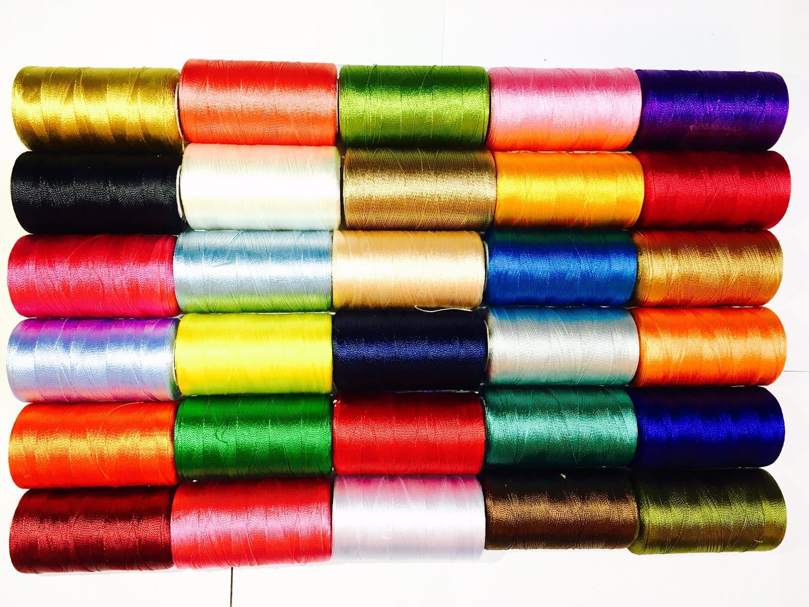 30 Large Art Silk Rayon Embroidery Machine Thread Strong Spools Solid