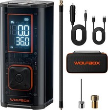 WOLFBOX MegaFlow 24 Pro 12000mAh&150PSI Tire Inflator Portable Air Compressor