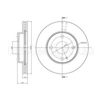 Metelli 2X Bremsscheibe Vorne Ø235 Mm BelüFtet FüR Mazda Demio DW 1.3 16V 1.5