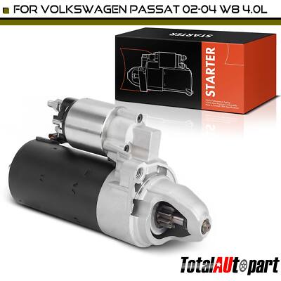 Starter Motor for Volkswagen Passat 2002-2004 W8 4.0L 2.0KW 12Volt Clockwise 9T