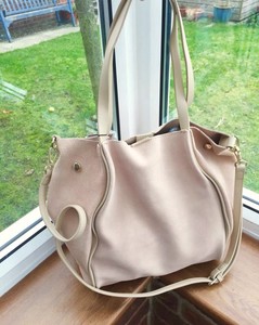suede tote bag zara