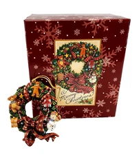 Lang & Wise Collectibles Christmas Wreath Ornament Susan Winget #20 SW