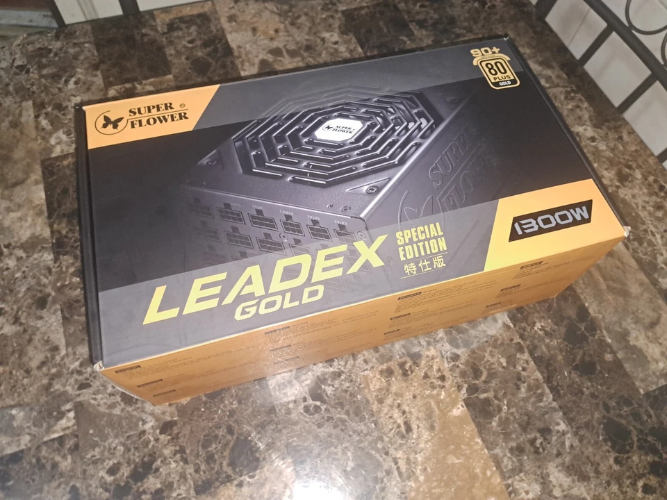 Super Flower Leadex PSU Gold Special Edition 1300W 80+ Gold SF-1300F14MG - NEW - Image 2 of 2