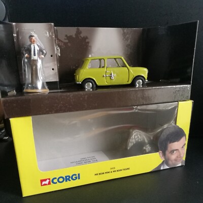 Collectable Rare Diecast Corgi 04438 Mr Bean Green Mini & Figure