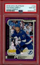 2018-19 OPC PLATINUM ANTHONY CIRELLI ROOKIE VIOLET PIXELS O-PEE-CHEE PSA 10 GC