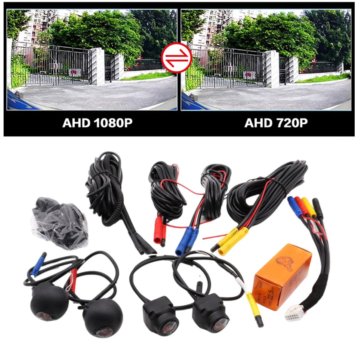 Car 3D 360° 720p/1080p Android Panoramic System Left Right Blind