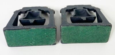 VTG Verona Liberty Bell Bookends Cast Iron Heavy with Dark Copper