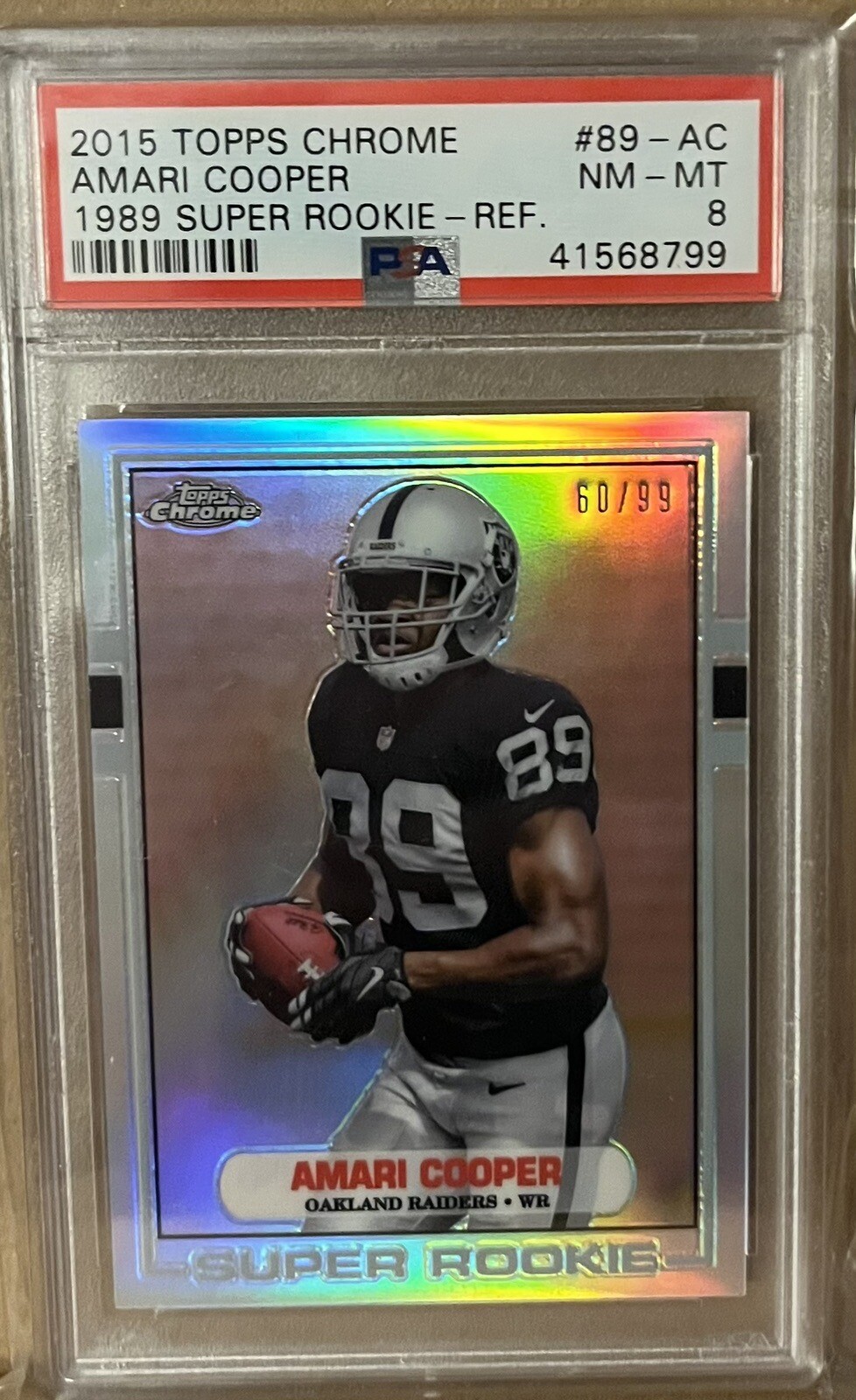 Amari Cooper Topps Chrome 1989 Super Rookie #89AC Refractor