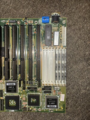 Vintage PCChips M321 rev 2.3 Motherboard AMD Am386 DX-40 40 Mhz