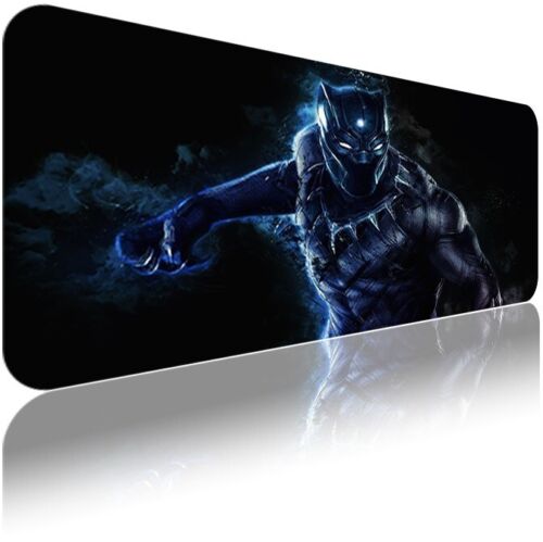 BLACK PANTHER Extra Large Gaming Keyboard Mouse Mat for PC Laptop Desk 80x30cm - Picture 1 of 9