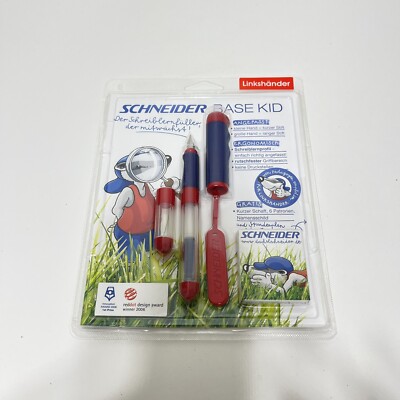 Schneider Fountain Pen Base Kid Red Color 2006 Made in Germany Linkshander