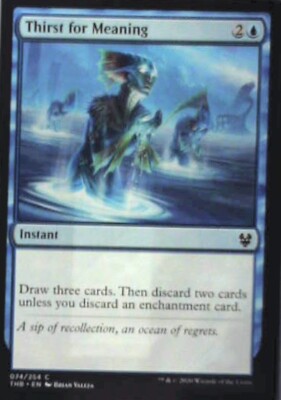 Thirst for Meaning - Theros Beyond Death: #74, Magic: The Gathering Nm R72