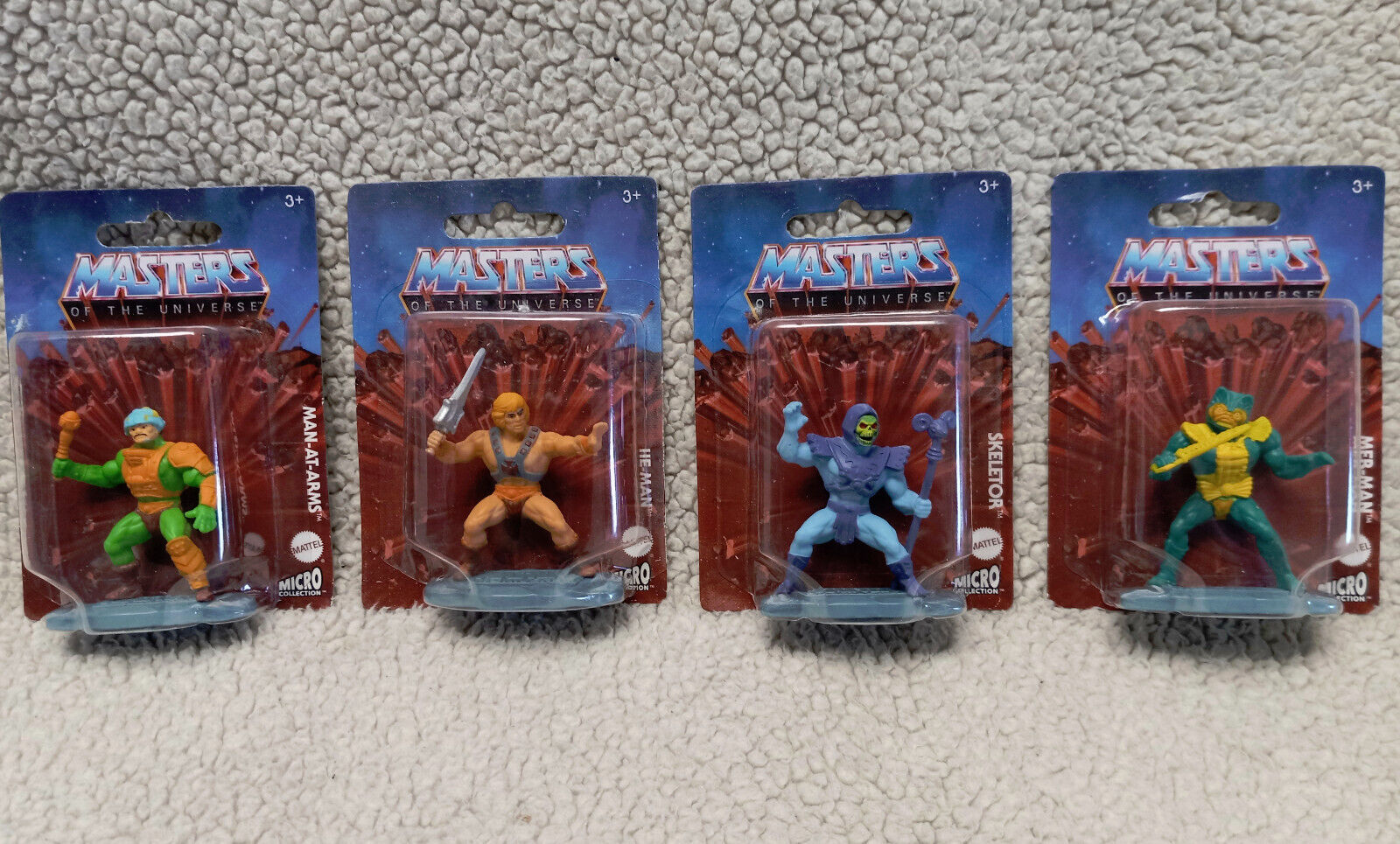 HE-MAN Masters of the Universe MOTU Mattel Micro Collection Rare Set of 4! *NEW*