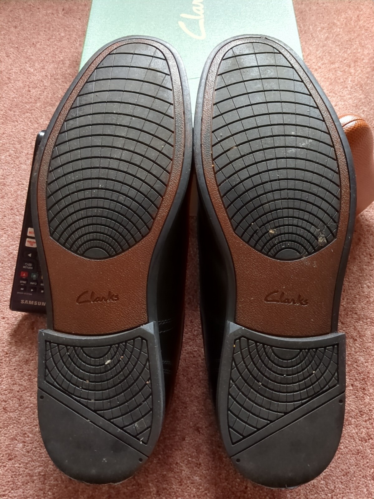 clarks mens black shoes sale
