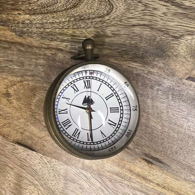 Vintage Mechanical Ball Watch Case India 17Z Brass Clear Crystal