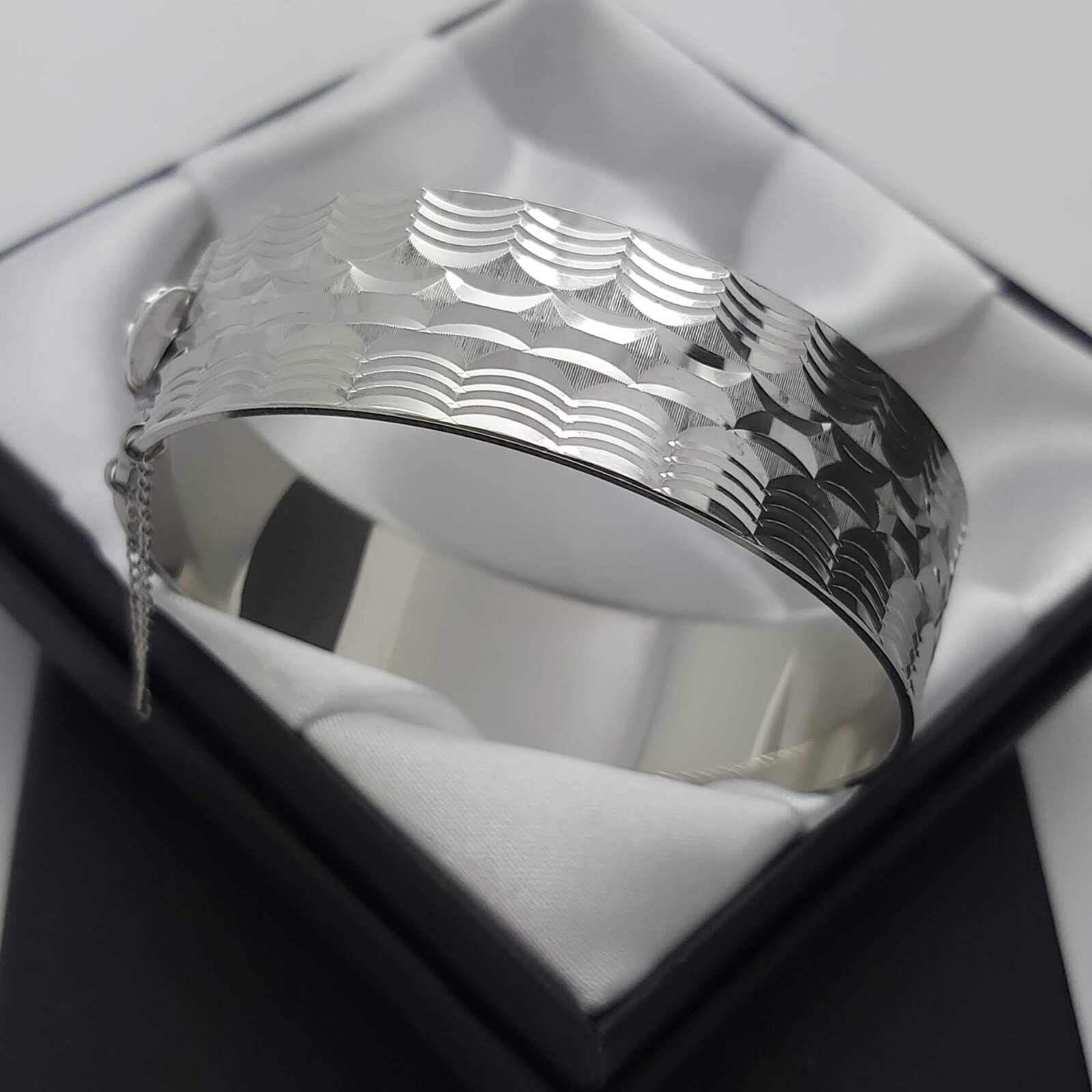 1979 Vintage Solid 925 Silver Engine Turned Geome… - image 8