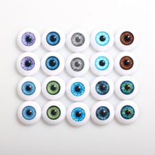 Reborn Baby Girl/Boy Doll Eyes 20mm Half Round Acrylic 5 Pairs Eyes Handmade Kit