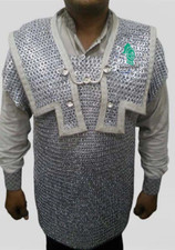 "Roman Chainmail Lorica Hamata   Lightweight Mild Steel, Large Size"