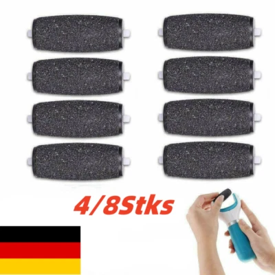 MARKENLOS 4/8x Ersatzrollen Kopfe Grob für Scholl Velvet Smooth Pediküre/Hornhautentferner