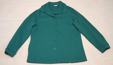 Vintage 1970s ALFRED DUNNER womens green polyester jacket size 16