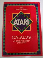 Atari Game Program Instructions And Catalogs. Many Available From Drop Down.