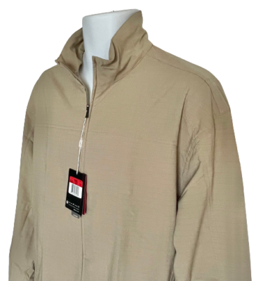 New Nike Tiger Woods TW Collection Golf Jacket Tan Mens Size L