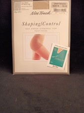 Nice Touch Shaping Control Control Top Pantyhose Size B Driftwood