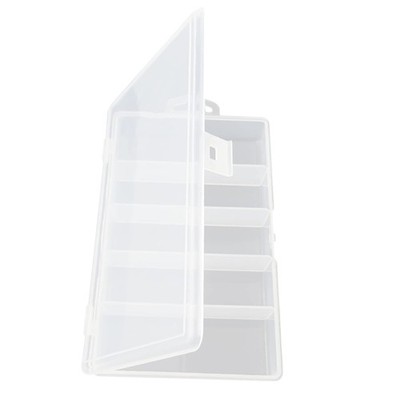 Clear Visible Plastic Fishing Tackle Accessory Storage Box Case Container - J...