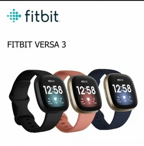 Nouveau Fitbit Versa 3 Suivi d'activité Santé Fitness Bluetooth Smartwatch Avec GPS