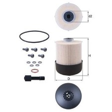 Kraftstofffilter für Dacia Dokker Duster HM HS Lodgy JS Logan LS 2 FS | 2383596