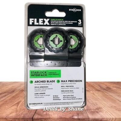 Flex FAM40101-3 Starlock Plunge Cut Oscillating Multi-Tool Blade Set 3pc