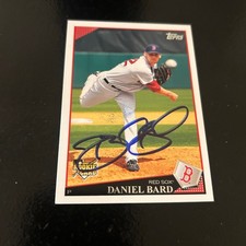 Daniel Bard Autographed 2009 Topps Update Rookie Card UH33 Boston Red Sox. rookie card picture