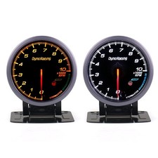 60mm Car Auto Pointer Tachometer 0-10000 RPM Gauge Auto Meter With Red&Amber LED