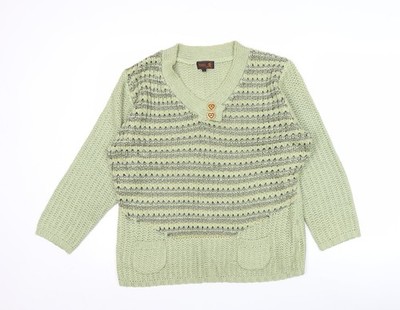 Pullover Pulli Damen UK Größe L Tivoli Grün