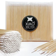 200PCS Pointed Cotton Swabs - Precision Tip 200 PCS-Pointed, Clear