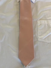 Solid Pale Pink Vesuvio Napoli Men’s Necktie 100% Polyester